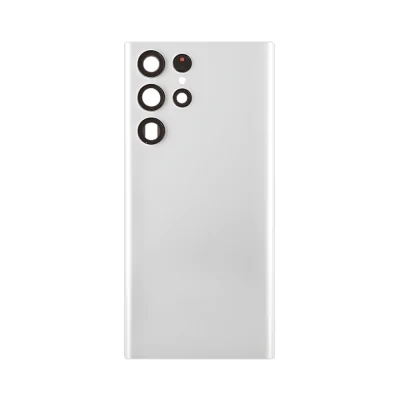 Back Door with Camera Lens for Samsung Galaxy S22 Ultra 5G Phantom White