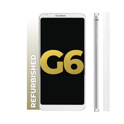 LCD and Digitizer Assembly for LG G6 White (with Frame)