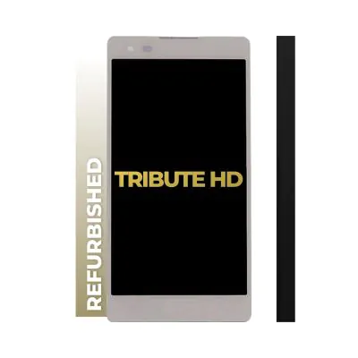 LCD and Digitizer Assembly for LG Tribute HD (LS676) White (with Frame)