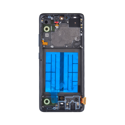 OLED and Digitizer Assembly for Samsung Galaxy A51 5G (A516) Black (with Frame) (Except Verizon) (Aftermarket)