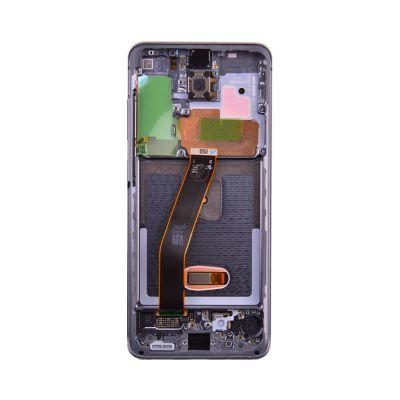 OLED and Digitizer Assembly for Samsung Galaxy S20 5G Cosmic Grey (With Frame) (Non-UW Frame) (Refurbished)