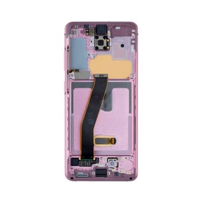 OLED and Digitizer Assembly for Samsung Galaxy S20 5G Cloud Pink (With Frame) (Non-UW Frame) (Refurbished)