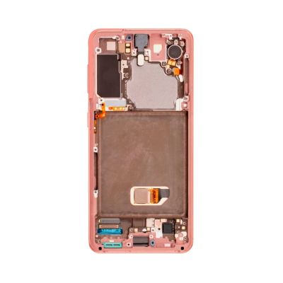 OLED and Digitizer Assembly for Samsung Galaxy S21 5G Phantom Pink (With Frame) (Refurbished)