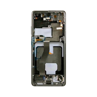 OLED and Digitizer Assembly for Samsung Galaxy S21 Ultra 5G Phantom Black (With Frame) (Refurbished)