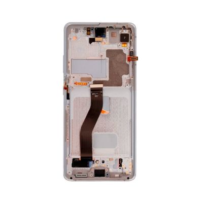 OLED and Digitizer Assembly for Samsung Galaxy S21 Ultra 5G Phantom Silver (With Frame) (Refurbished)
