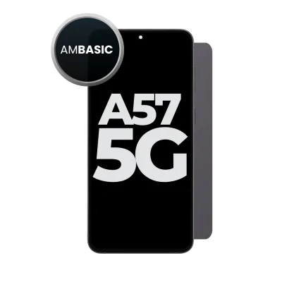 Grey aftermarket LCD digitizer assembly with frame for Samsung Galaxy A57 5G A576