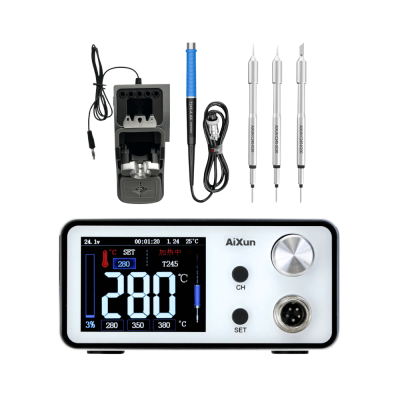 Soldering Station with T245 Handle (200W) (T3A) (Aixun) (Only via Ground Shipping)