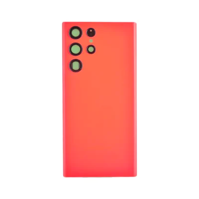 Back Door with Camera Lens for Samsung Galaxy S22 Ultra 5G Red