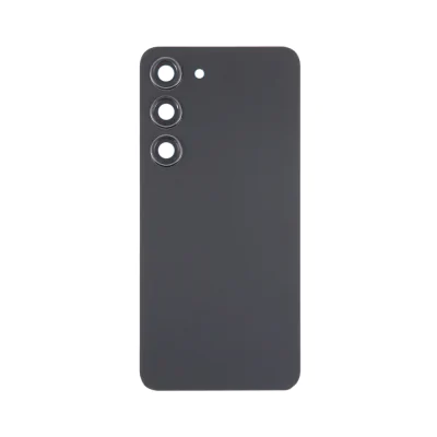Back Door with Camera Lens for Samsung Galaxy S23 Black (No Logo)