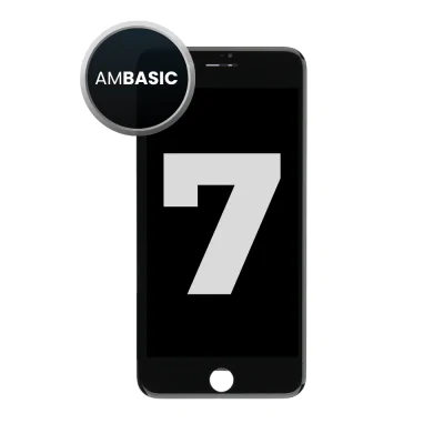 LCD and Digitizer Assembly for iPhone 7 (Steel Plate Pre-Installed) (Aftermarket) Black