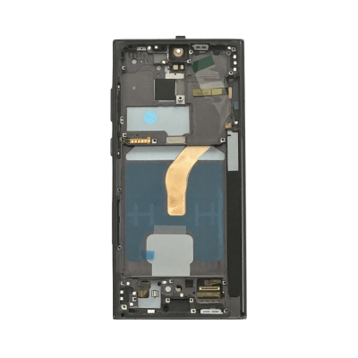 OLED and Digitizer Assembly for Samsung Galaxy S22 Ultra 5G Phantom Black (With Frame) (Aftermarket Plus / 120hz)