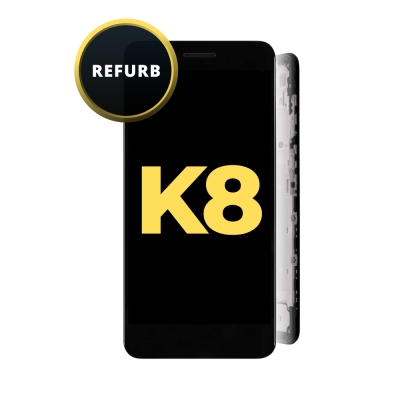 LCD and Digitizer Assembly for LG K8 (2017) / Aristo Black (with Frame) (Refurbished)