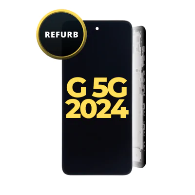 LCD and Digitizer Assembly for Motorola Moto G 5G (2024) (XT2417) (with Frame) (Refurbished)