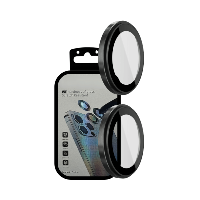 Rear Camera Lens Protector for iPhone 16 / iPhone 16 Plus (Black)