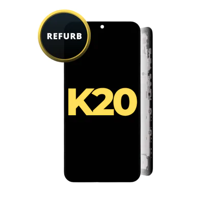 LCD and Digitizer Assembly for LG K20 (2020) / K22 / K22 Plus (K220) Black (with Frame) (Refurbished)