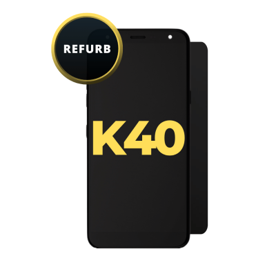 LCD and Digitizer Assembly for LG K40 (2019) / K12 Plus Black (with Frame)