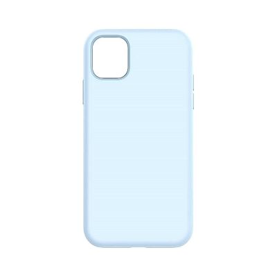 Silicone Phone Case for iPhone 13 Pro Max Light Blue (No Logo)