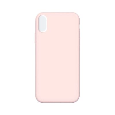Silicone Phone Case for iPhone XR Light Pink (No Logo)