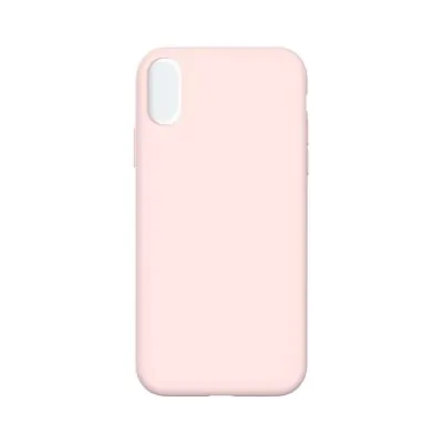 Silicone Phone Case for iPhone XR Light Pink (No Logo)