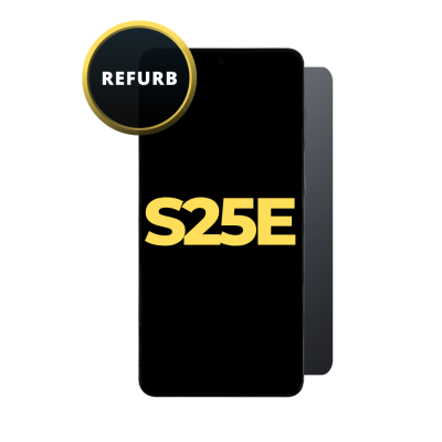 OLED and Digitizer Assembly for Samsung Galaxy S25 Edge 5G (with Frame) Titanium Jetblack (Refurbished)