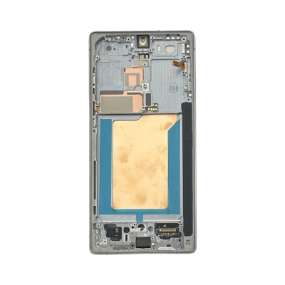 OLED and Digitizer Assembly for Samsung Galaxy S25 Ultra 5G (with Frame) Titanium Whitesilver (Refurbished)