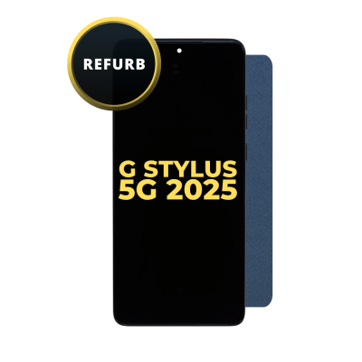 OLED and Digitizer Assembly for Motorola Moto G Stylus 5G (2025) (XT2517) Pantone Gibraltar Sea (with Frame) (Refurbished)