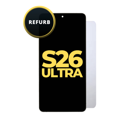 OLED and Digitizer Assembly for Samsung Galaxy S26 Ultra 5G (with Frame) White (Refurbished)