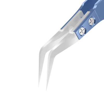 Precision Titanium Alloy Ceramic Tweezers (Curved) (RT-15E) (Relife)