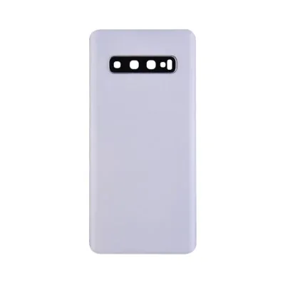 Back Door for Samsung Galaxy S10 Ceramic White (No Logo)