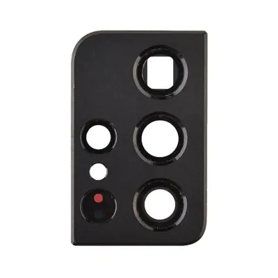Rear Camera Glass with Bracket (Glass Included) for Samsung Galaxy S21 Ultra Black