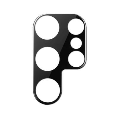 Rear Camera Packaged Tempered Glass for Samsung Galaxy S22 Ultra (Black)