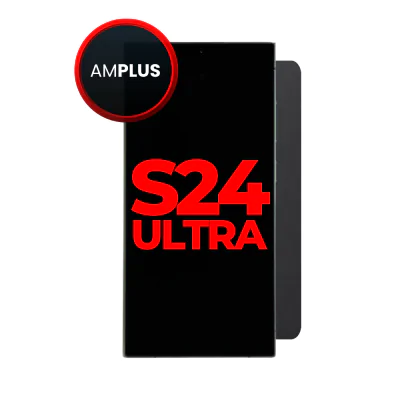 OLED and Digitizer Assembly for Samsung Galaxy S24 Ultra 5G Titanium Black (with Frame) (Aftermarket Plus / 120hz)
