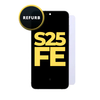 OLED and Digitizer Assembly for Samsung Galaxy S25 FE (with Frame) Icyblue / White (Refurbished)