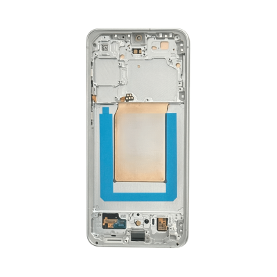 OLED and Digitizer Assembly for Samsung Galaxy S25 FE (with Frame) Icyblue / White (Refurbished)