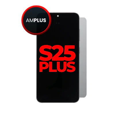 OLED and Digitizer Assembly for Samsung Galaxy S25 Plus 5G (with Frame) Silver Shadow (Aftermarket Plus / 120hz)