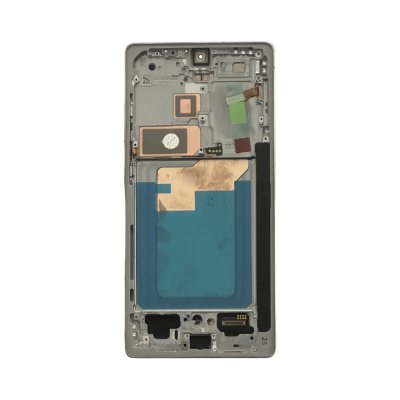 OLED and Digitizer Assembly for Samsung Galaxy S25 Ultra 5G (with Frame) Titanium Whitesilver (Aftermarket Plus)