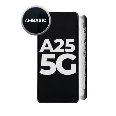 LCD and Digitizer Assembly for Samsung Galaxy A25 5G (A256) (with Frame) (Aftermarket)