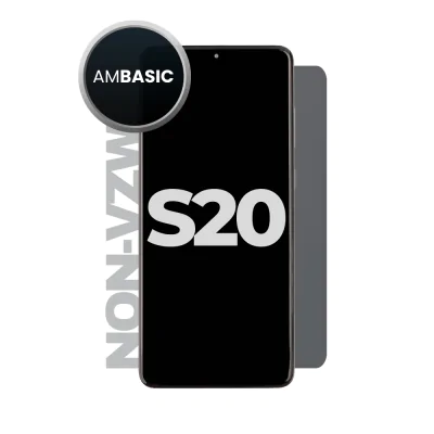 LCD and Digitizer Assembly for Samsung Galaxy S20 5G Cosmic Grey (With Frame) (Non-UW Frame) (Aftermarket)