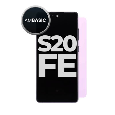 LCD and Digitizer Assembly for Samsung Galaxy S20 FE 5G Cloud Lavender (With Frame) (Aftermarket)