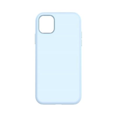 Silicone Phone Case for iPhone 14 Pro Light Blue (No Logo)