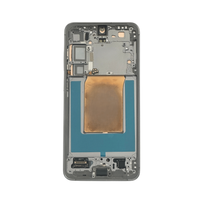 OLED and Digitizer Assembly for Samsung Galaxy S25 Plus 5G (with Frame) Silver Shadow (Refurbished)