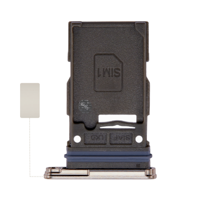 Single SIM Tray for Samsung Galaxy S23 Cream