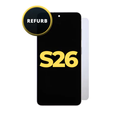 OLED and Digitizer Assembly for Samsung Galaxy S26 5G (with Frame) White (Refurbished)